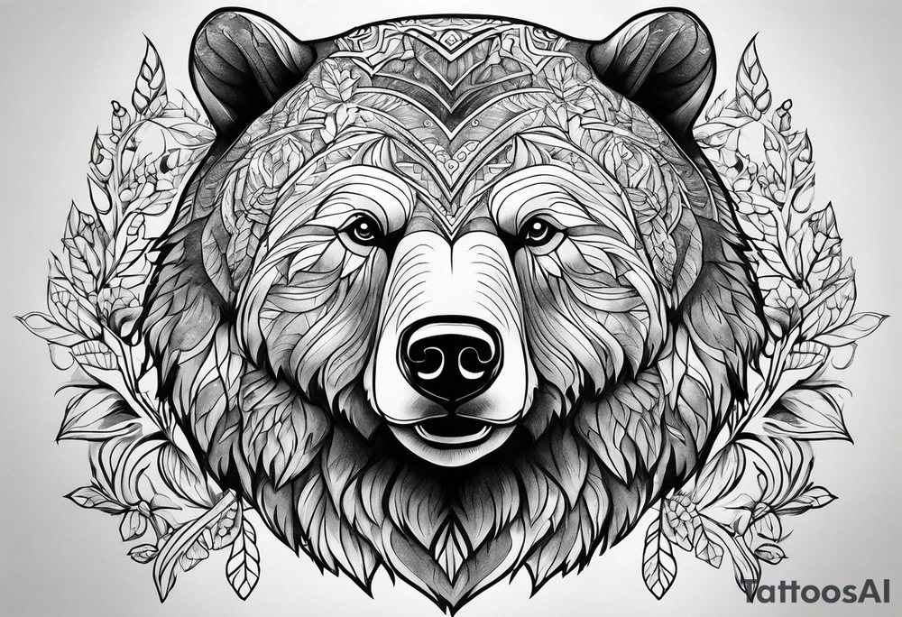 Nordic bear tattoo tattoo idea