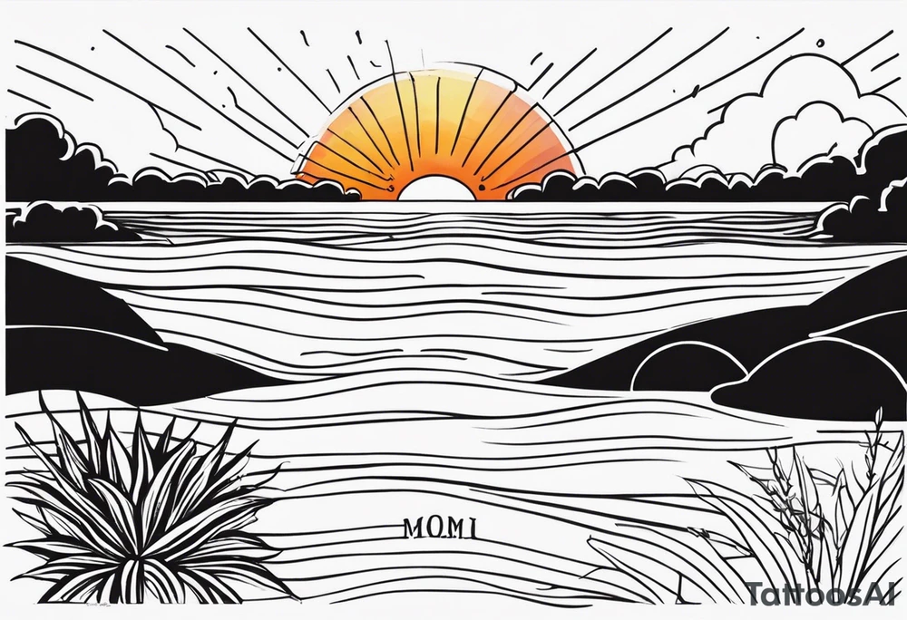 Simple line tattoo of a sunset with the inscription Memento mori
I want to put it on my knee
Without cocoas tattoo idea