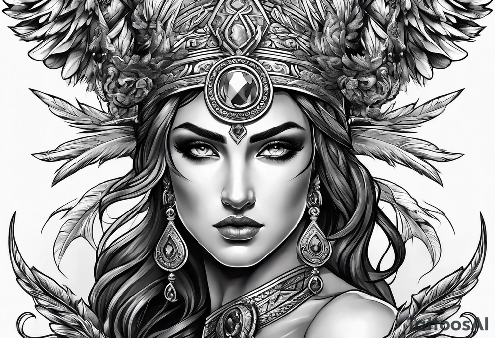 Mascusline Greek mythology lighting bolts tattoo idea