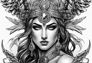 Mascusline Greek mythology lighting bolts tattoo idea