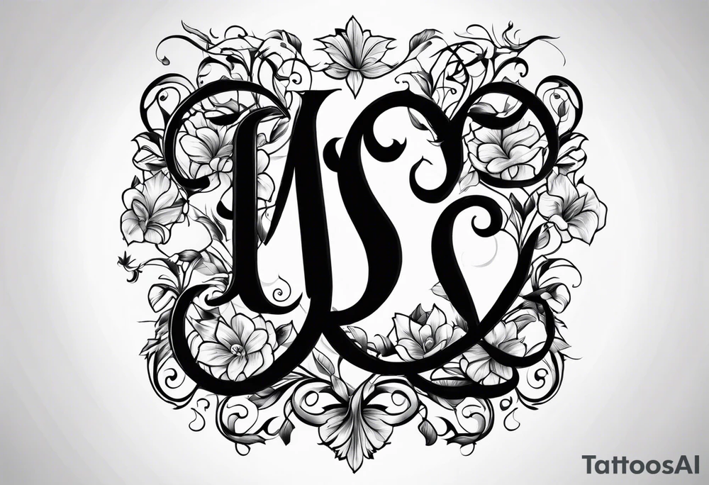 Vine alphabet tattoo idea
