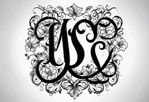 Vine alphabet tattoo idea