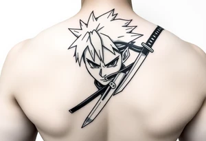 Naruto in a kunai tattoo idea