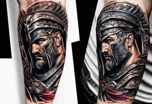 Gladiator forearm tattoo idea