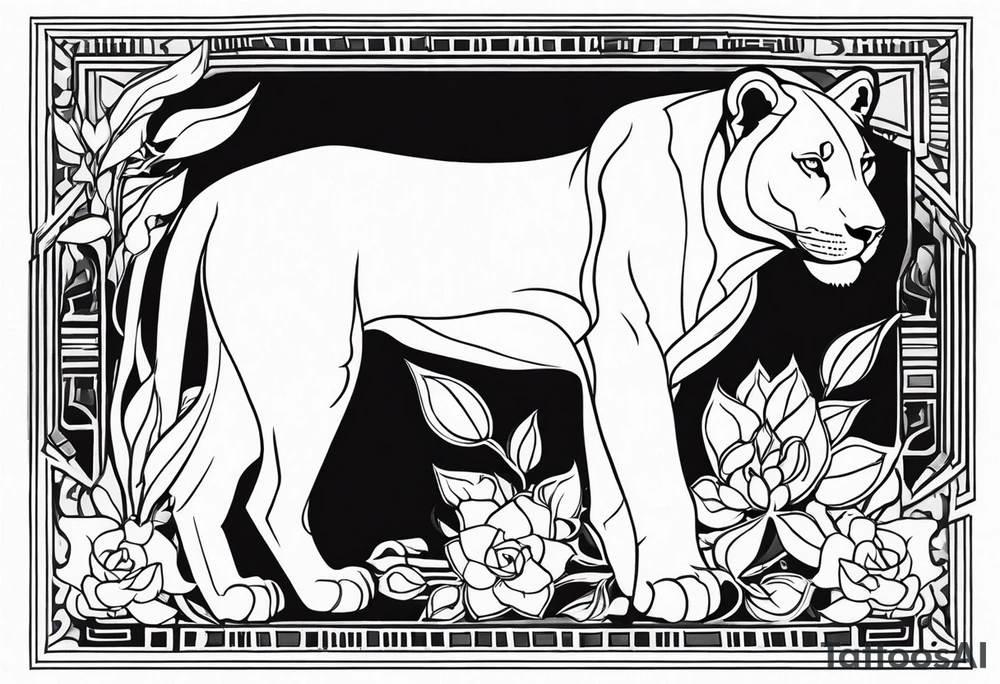 lioness tattoo idea