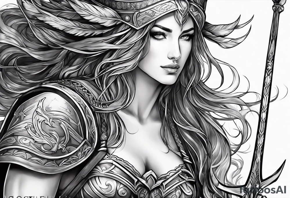 sagittarius, faith, strong, warrior, god, jesus, christ tattoo idea