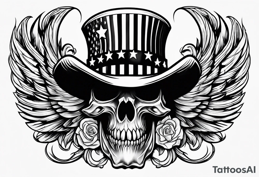American patriot tattoo idea