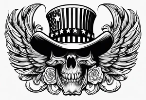 American patriot tattoo idea