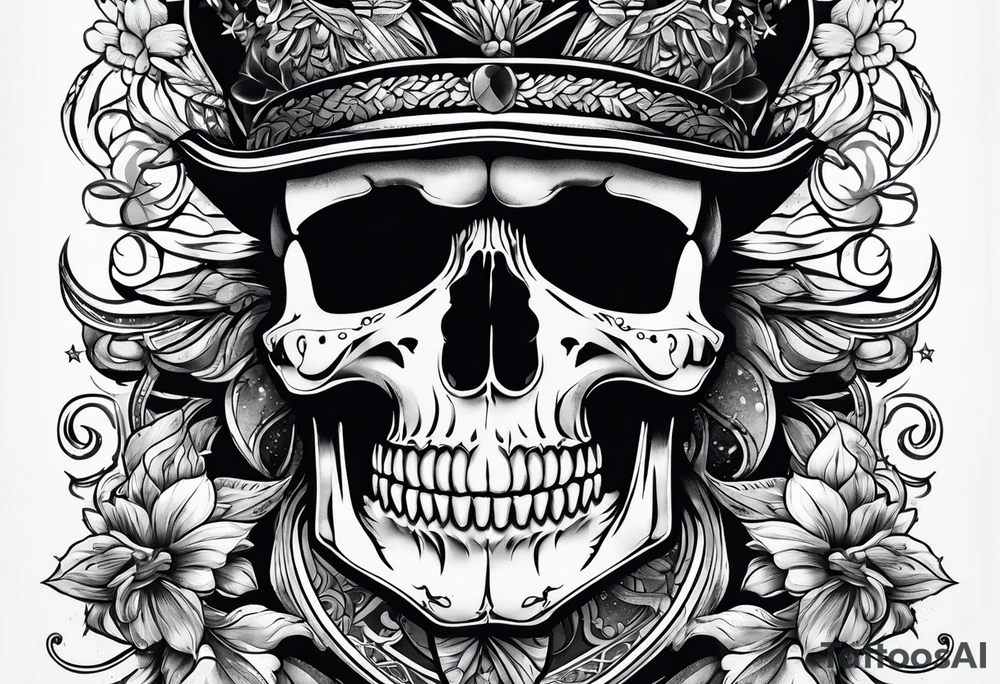Skull tattoo idea