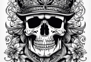 Skull tattoo idea