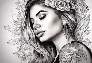 The words “life’s a mess” tattoo idea