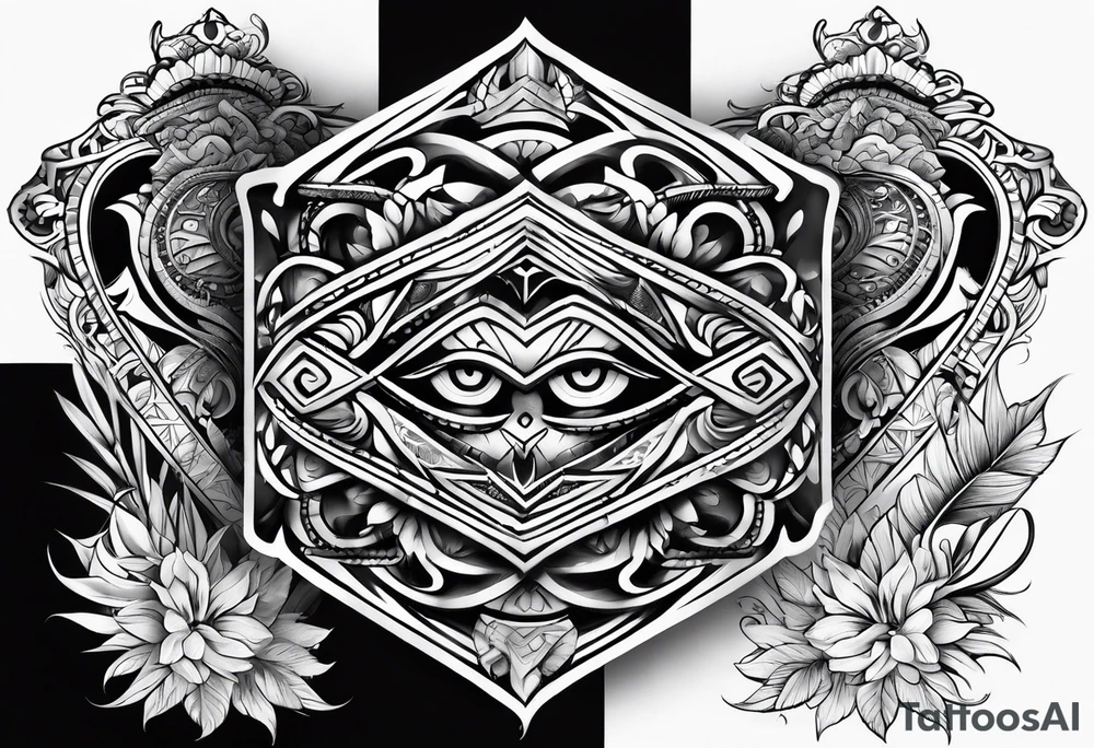 Puerto rican sleeve tattoo idea