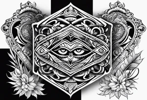 Puerto rican sleeve tattoo idea