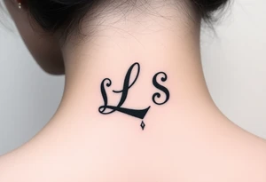 Nail claw marks beside the initials lrs tattoo idea