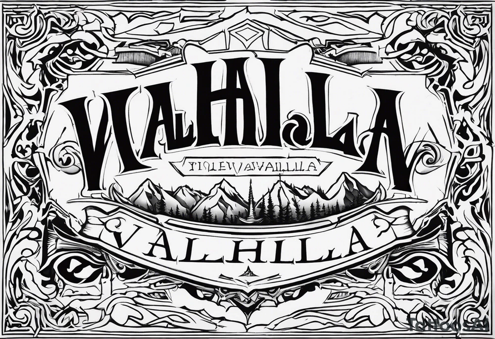 Valhalla mist tattoo idea
