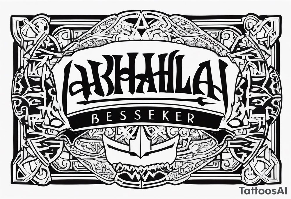 Valhalla berserker tattoo idea