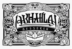 Valhalla berserker tattoo idea