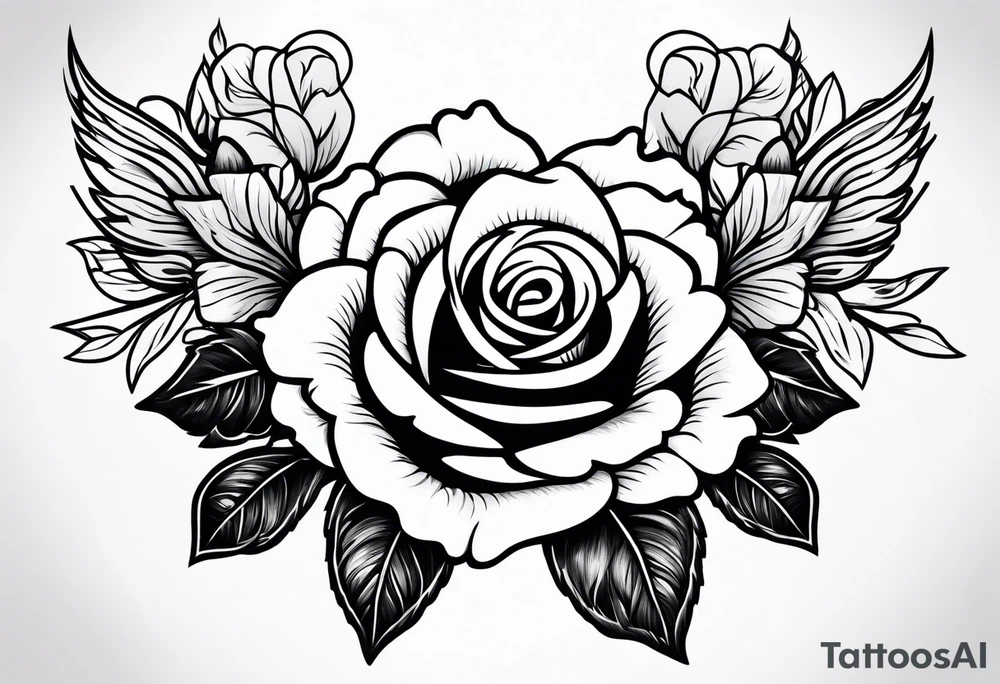 mae ola pla 
dove
roses tattoo idea
