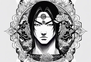 Itachi Uchia powering up tattoo idea