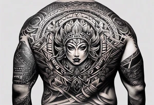 Puerto rican sleeve tattoo idea