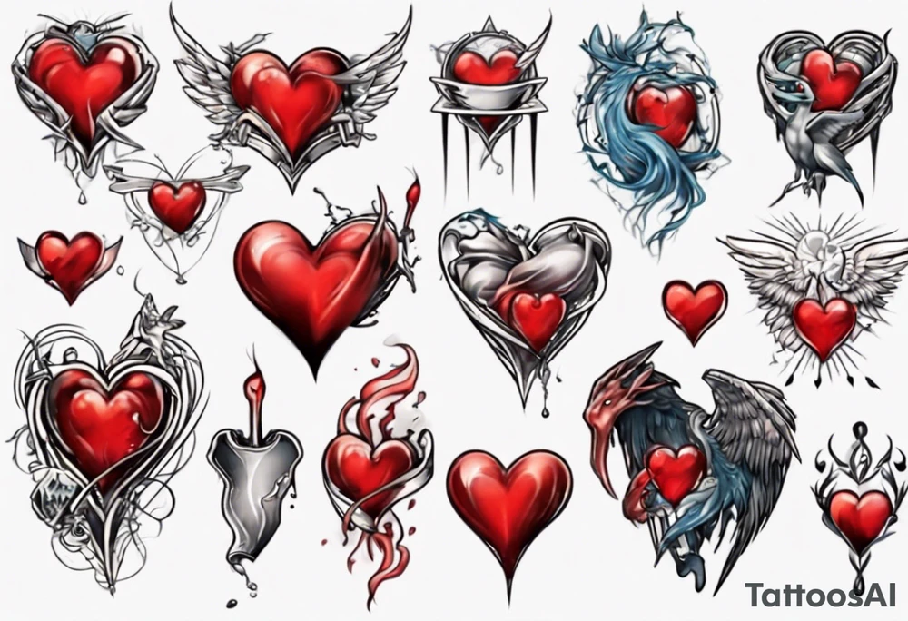 Heart tattoo idea