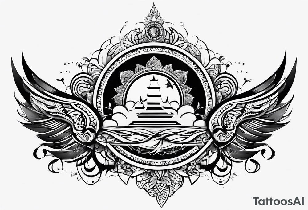 mindfulness peace freedom tattoo idea