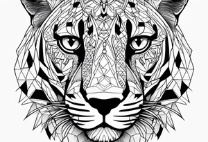 Jaguar head tattoo idea