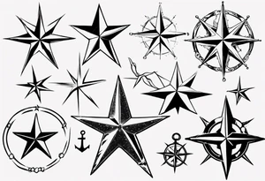 nautical star tattoo idea