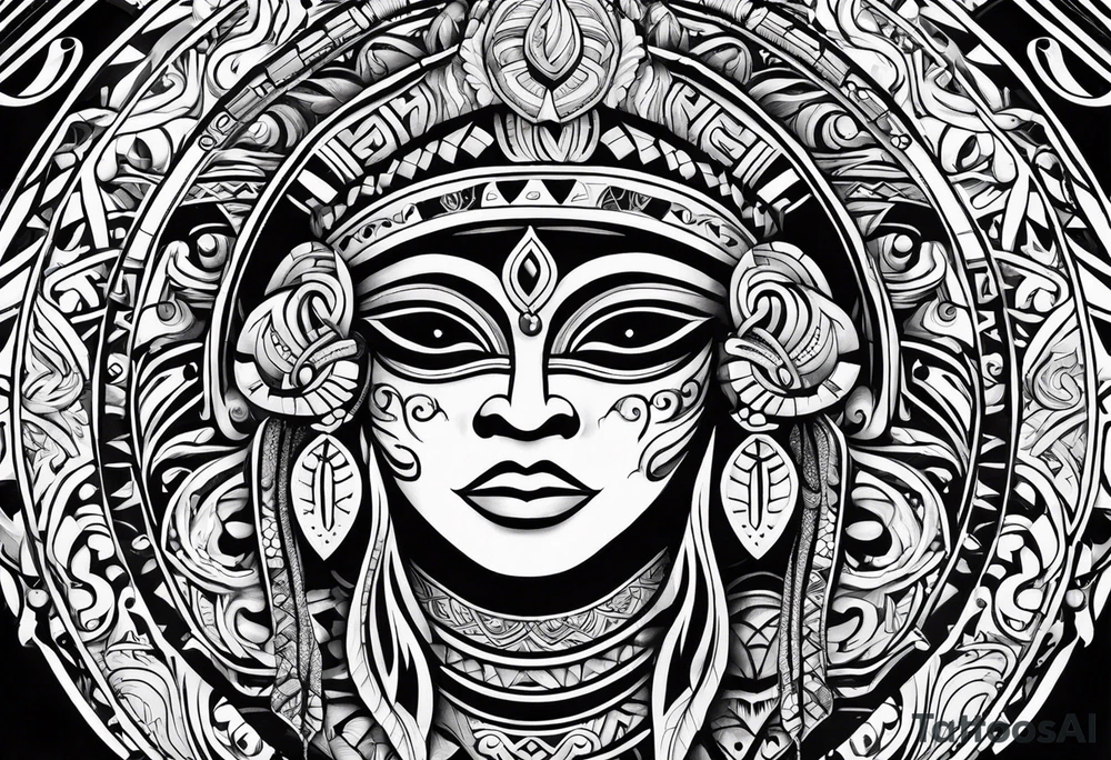 Taino, Puerto Rican, tribal tattoo idea