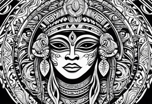 Taino, Puerto Rican, tribal tattoo idea