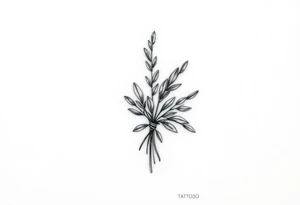 sage bundle tattoo idea