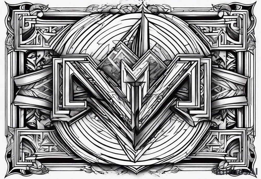 The letters KOTC tattoo idea