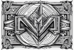 The letters KOTC tattoo idea