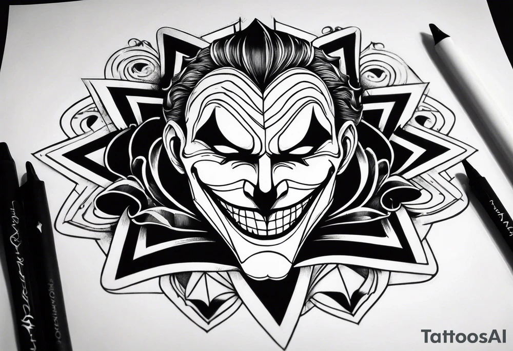 joker card tattoo idea