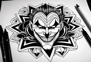 joker card tattoo idea