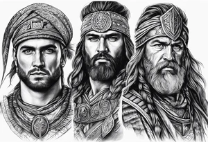 Historic Bosnian warriors tattoo idea