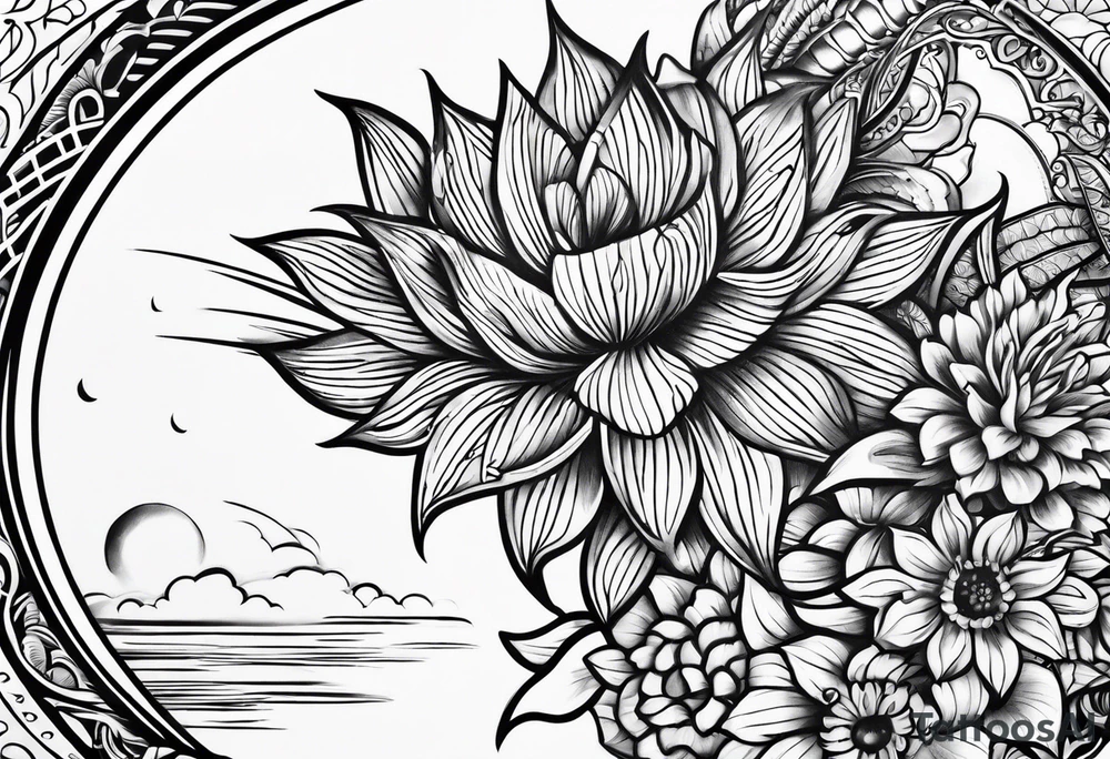 mar y sol tattoo idea