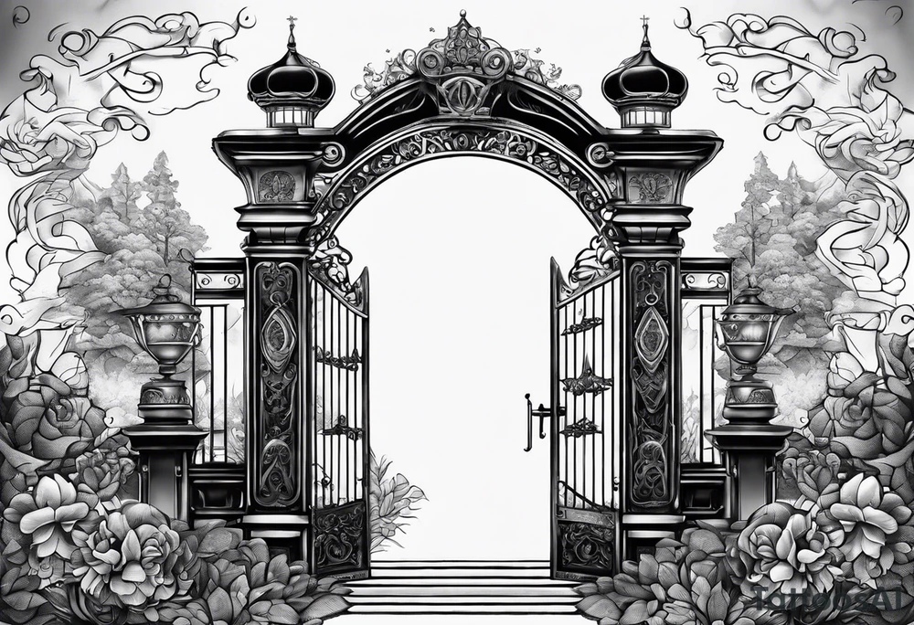 The world is yours gate tattoo idea