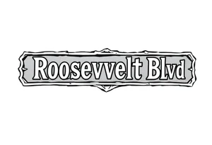 A street sign with the name “Roosevelt Blvd” on it tattoo idea