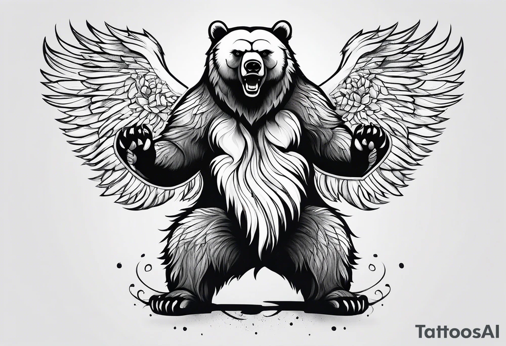Dancing bear tattoo idea
