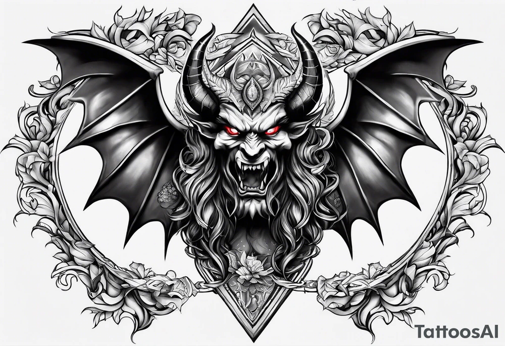 satan tattoo idea