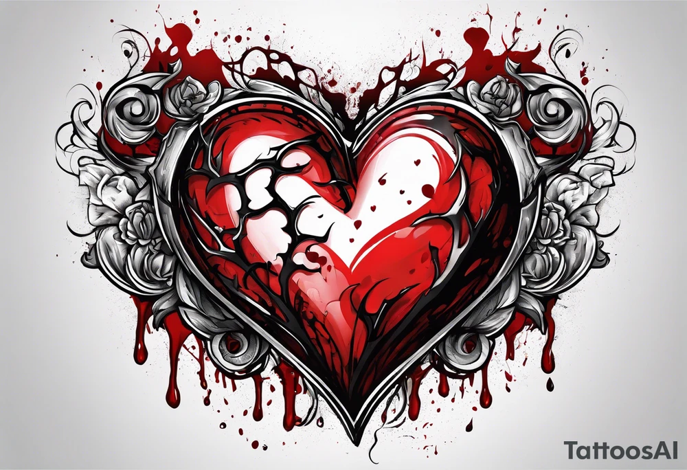 Bloody Heart tattoo idea