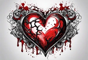 Bloody Heart tattoo idea