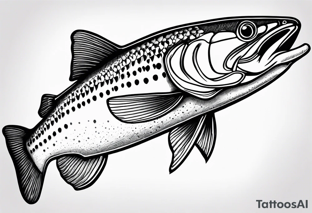 Steelhead trout tattoo idea