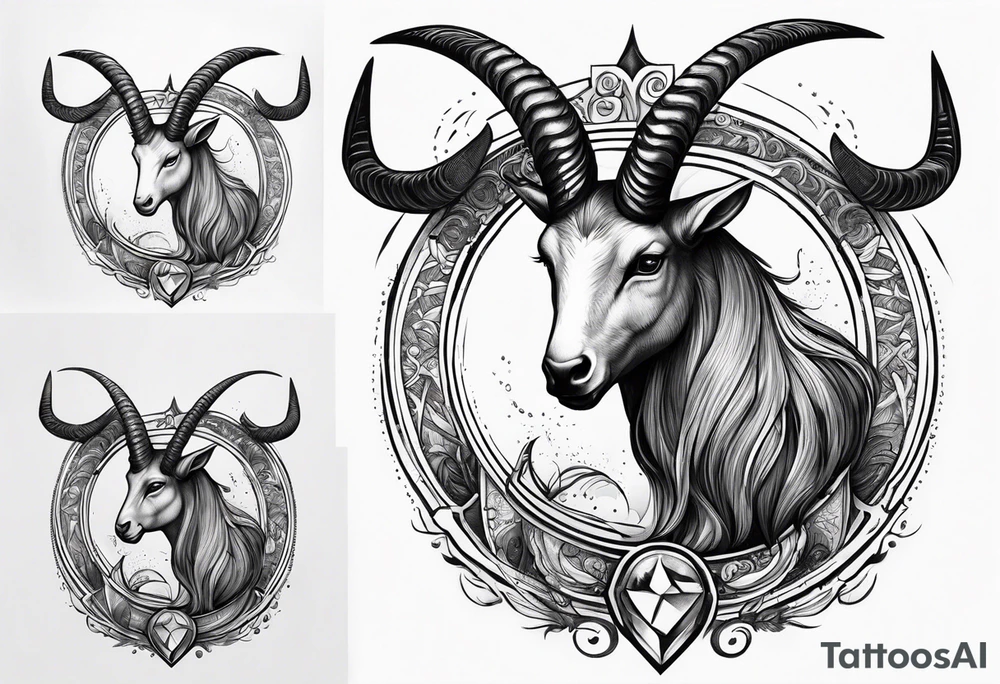 Capricorn sign tattoo tattoo idea