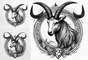 Capricorn sign tattoo tattoo idea