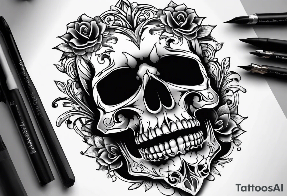 skull tattoo idea