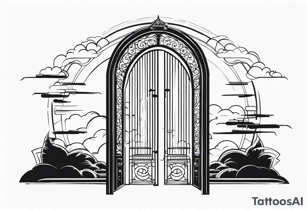heaven gate vector tattoo idea