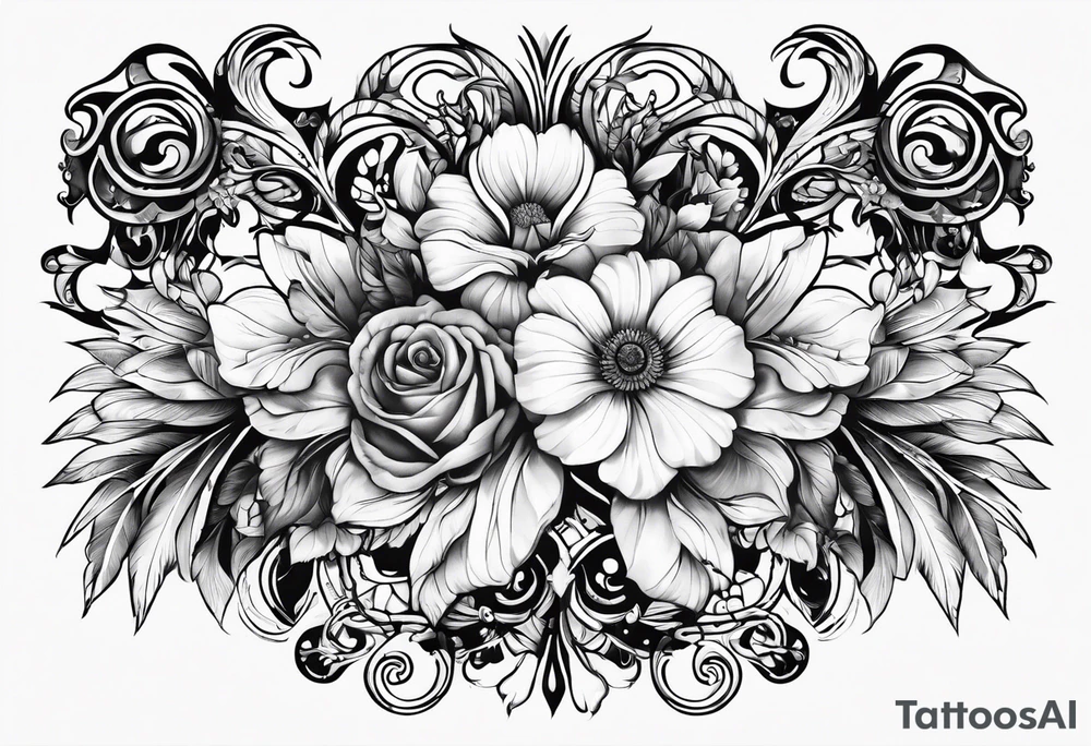 дракон и лев tattoo idea