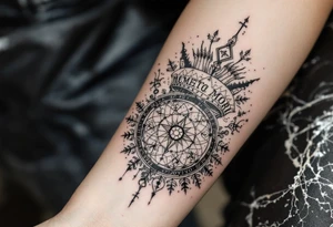 un tatuaje que refleje los principios del estoicismo: "memento mori" "amor fati" "apatheia" "Fateri Errata" "Sympatheia" "Neutrum moralis" "Phroairesis" "Circulus Virtuoso" tattoo idea